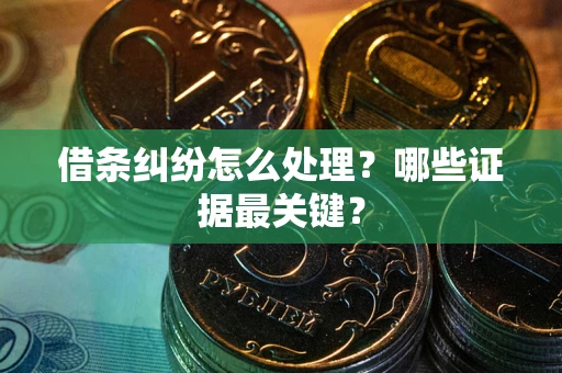北京借条纠纷怎么处理？哪些证据最关键？