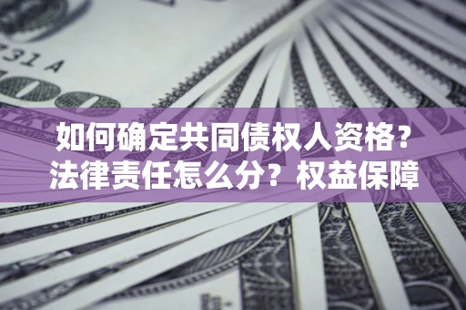 北京如何确定共同债权人资格？法律责任怎么分？权益保障技巧揭秘！