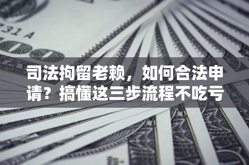 北京司法拘留老赖，如何合法申请？搞懂这三步流程不吃亏！