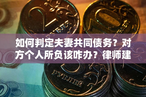 北京如何判定夫妻共同债务？对方个人所负该咋办？律师建议