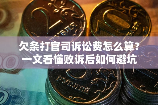 北京欠条打官司诉讼费怎么算？一文看懂败诉后如何避坑
