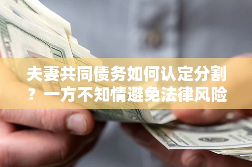 北京夫妻共同债务如何认定分割？一方不知情避免法律风险必看！